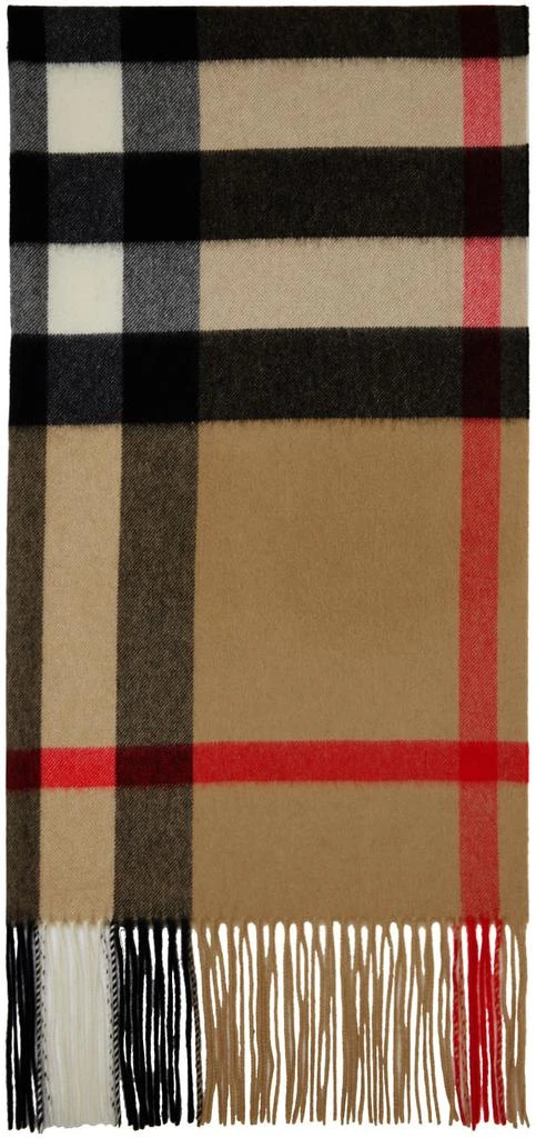 商品Burberry|驼色 Oversized 围巾,价格¥7094,第1张图片详细描述