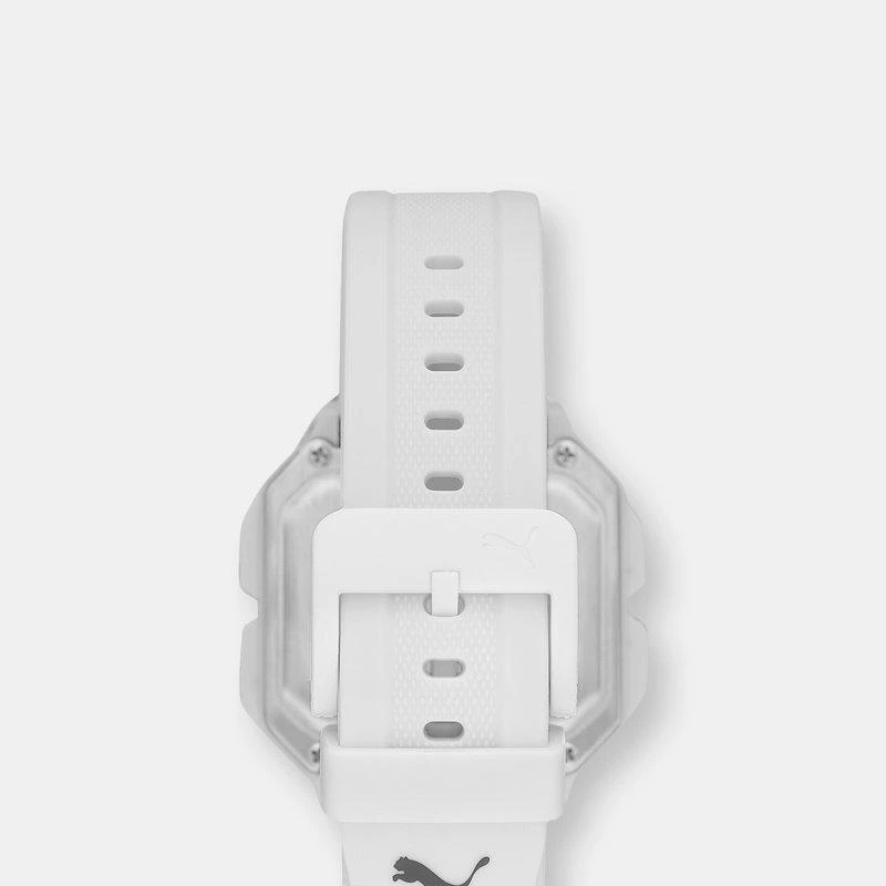 商品Puma|Puma Men's Remix P5018 White Polyurethane Quartz Fashion Watch ONE SIZE,价格¥307,第2张图片详细描述