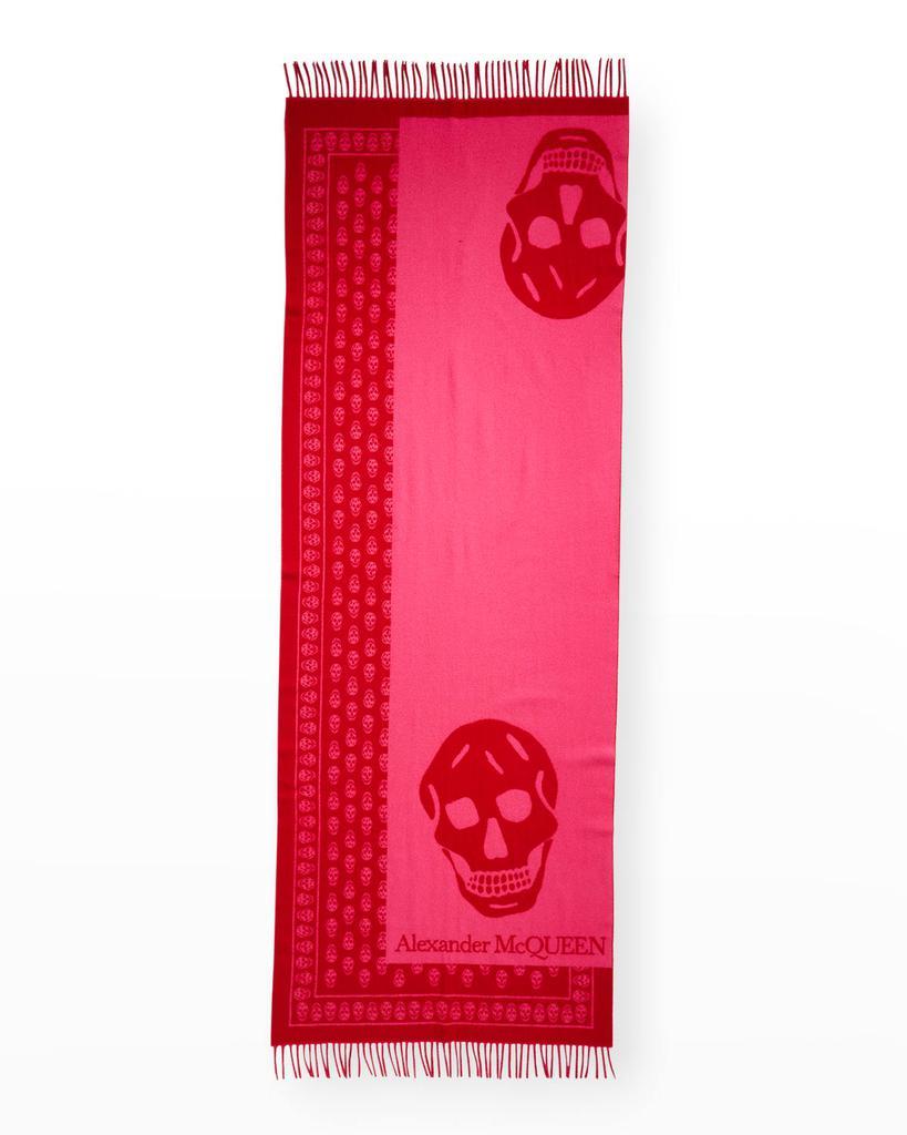 商品Alexander McQueen|Oversize Skull Wool Shawl,价格¥4590,第4张图片详细描述
