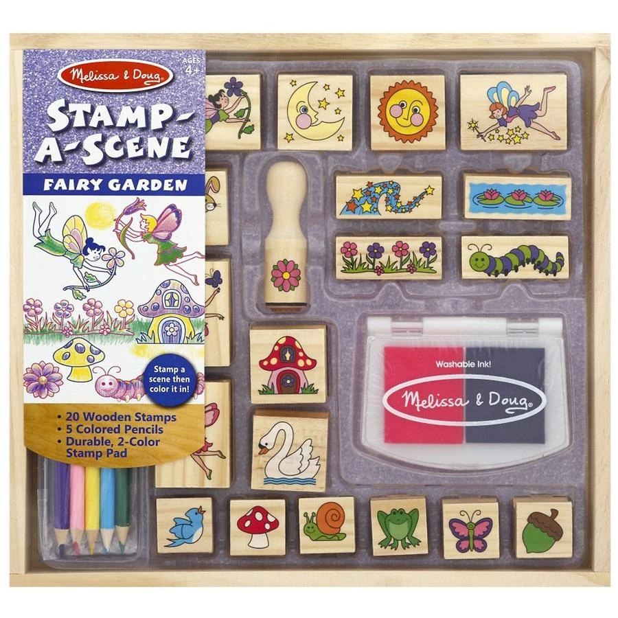 商品Melissa & Doug|Stamp-a-Scene-Fairy Garden,价格¥207,第1张图片