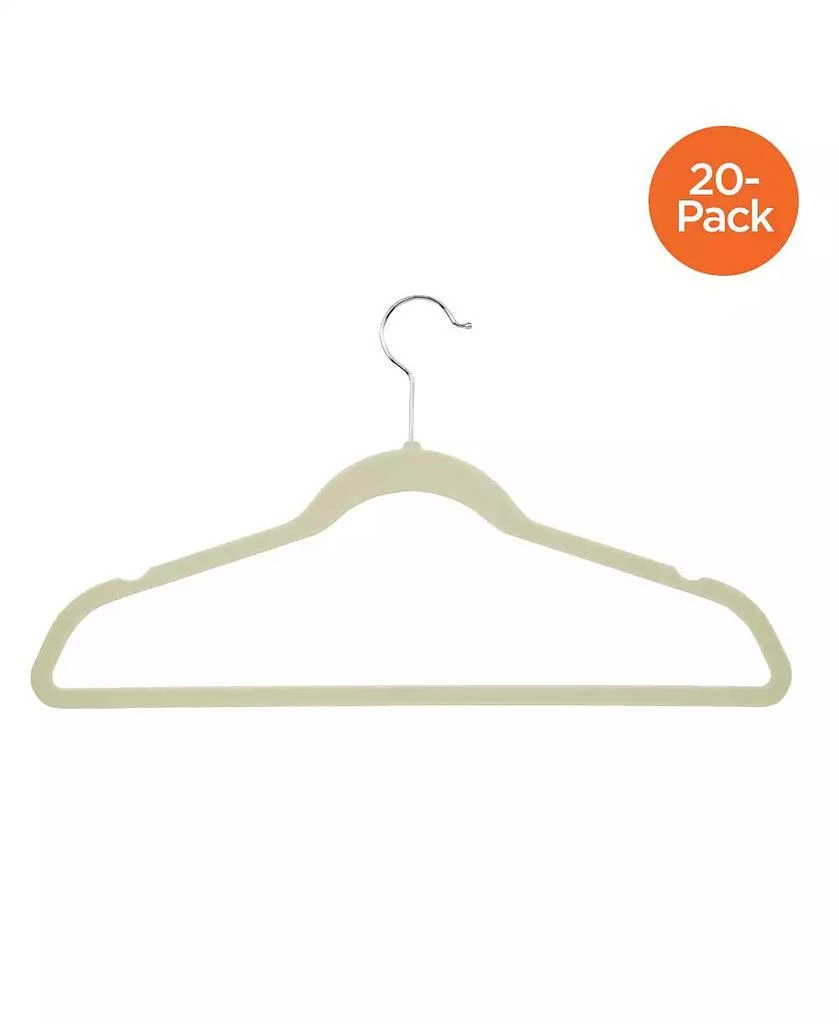 商品Honey Can Do|20-Pc. Velvet Touch Suit Hangers,价格¥299,第1张图片