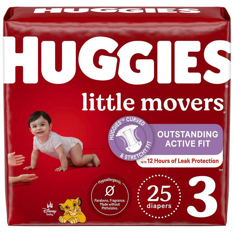 商品Huggies|Baby Diapers Unscented, Size 3 (16-28 lbs),价格¥86,第1张图片详细描述