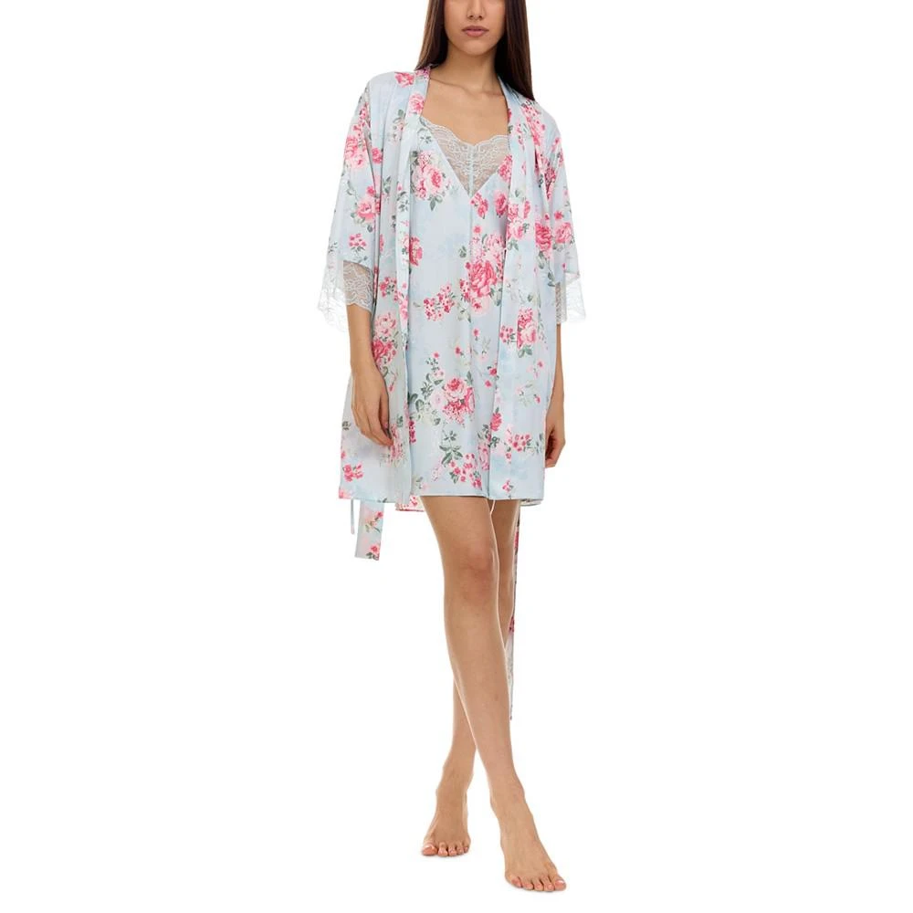 商品Flora Nikrooz|Nari Charmeuse Chemise & Robe Travel Set,价格¥89,第1张图片