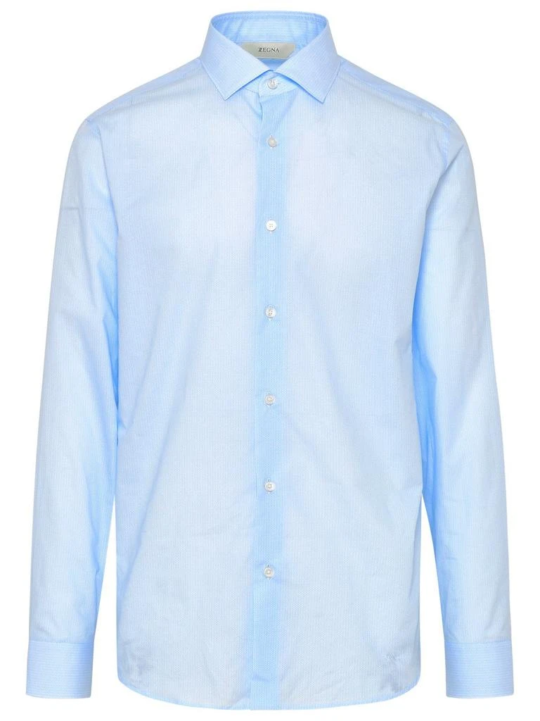 商品Zegna|Z Zegna Buttoned Long-Sleeved Shirt,价格¥1302,第1张图片