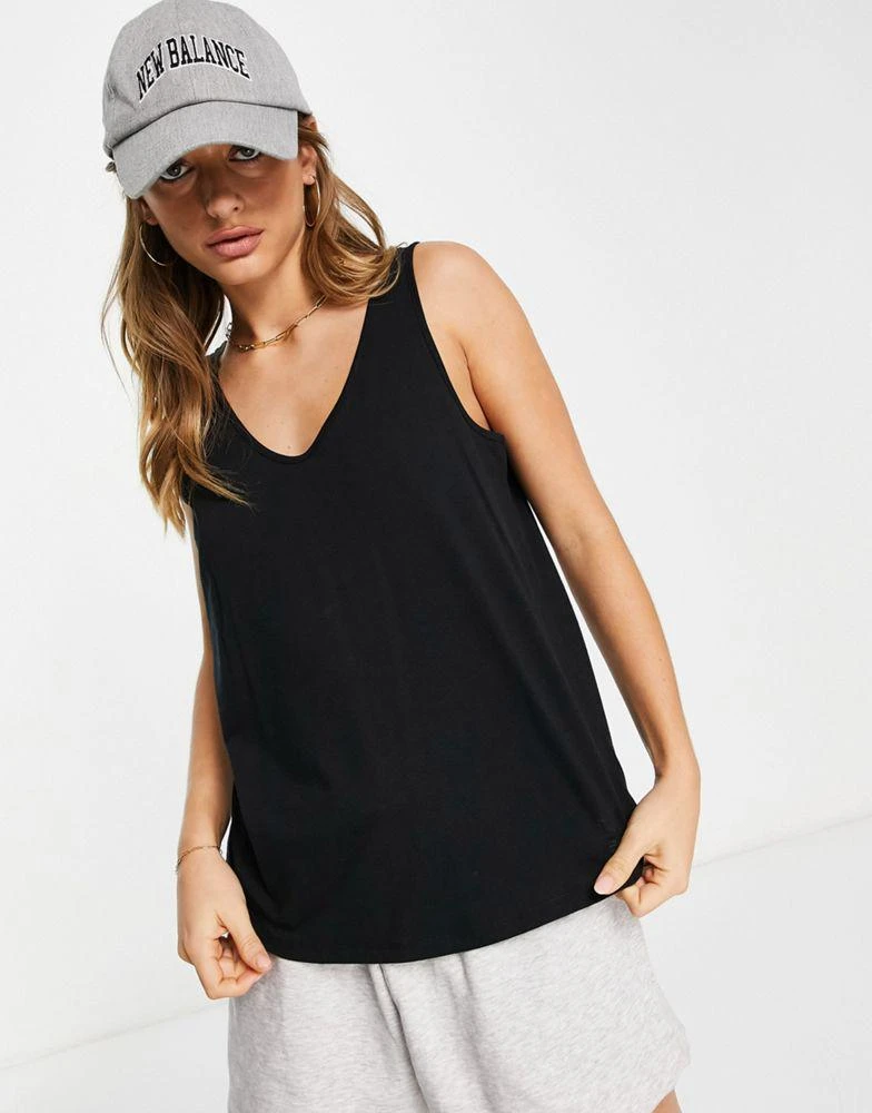 商品Echo Design|ASOS DESIGN ultimate vest with scoop neck in cotton in 2 pack SAVE - MULTI,价格¥134,第2张图片详细描述