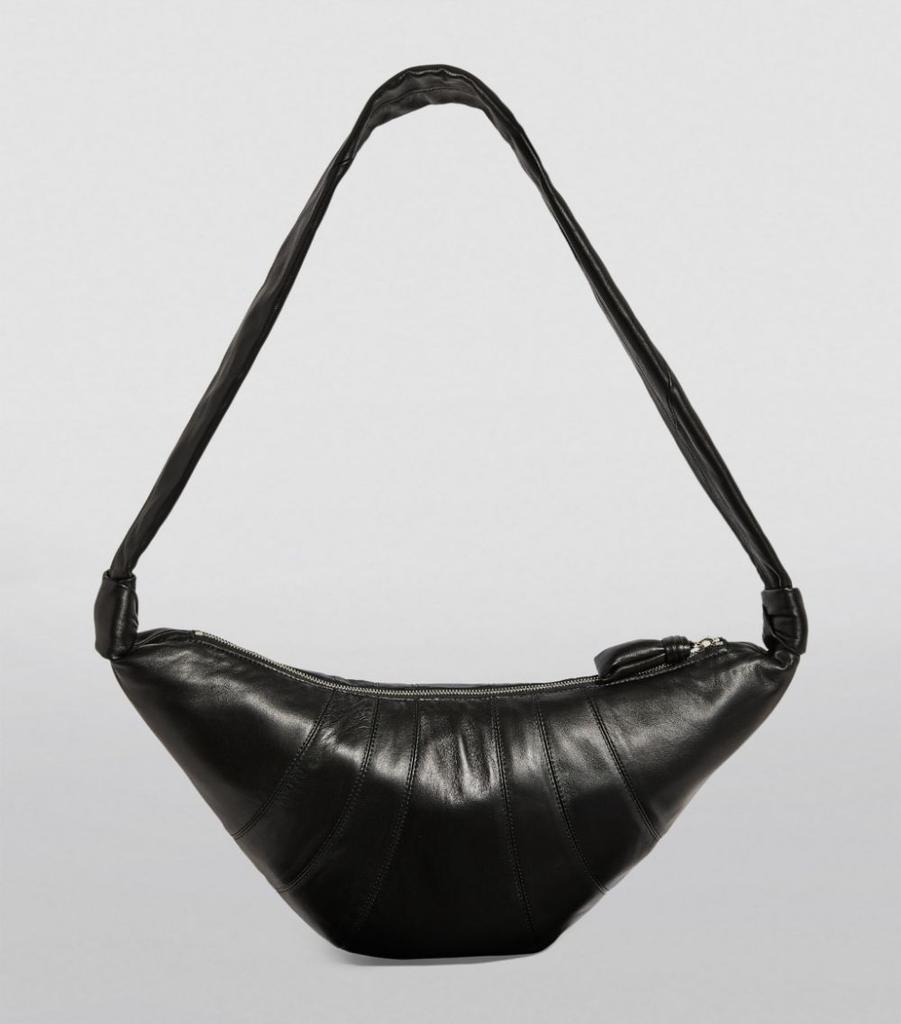 Medium Leather Croissant Shoulder Bag商品第4张图片规格展示