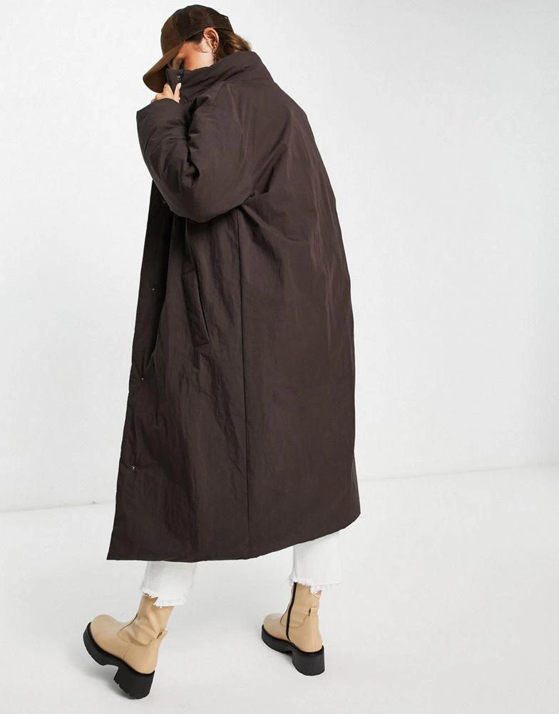 商品ASOS|ASOS DESIGN oversized maxi puffer jacket in brown,价格¥380,第2张图片详细描述