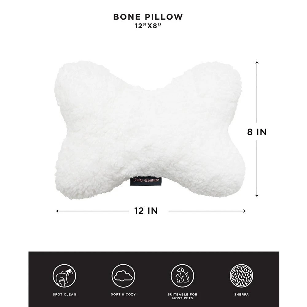 商品Juicy Couture|2-Piece Set Pet Throw Blanket Bone Pillow, Scottie Hearts,价格¥180,第2张图片详细描述