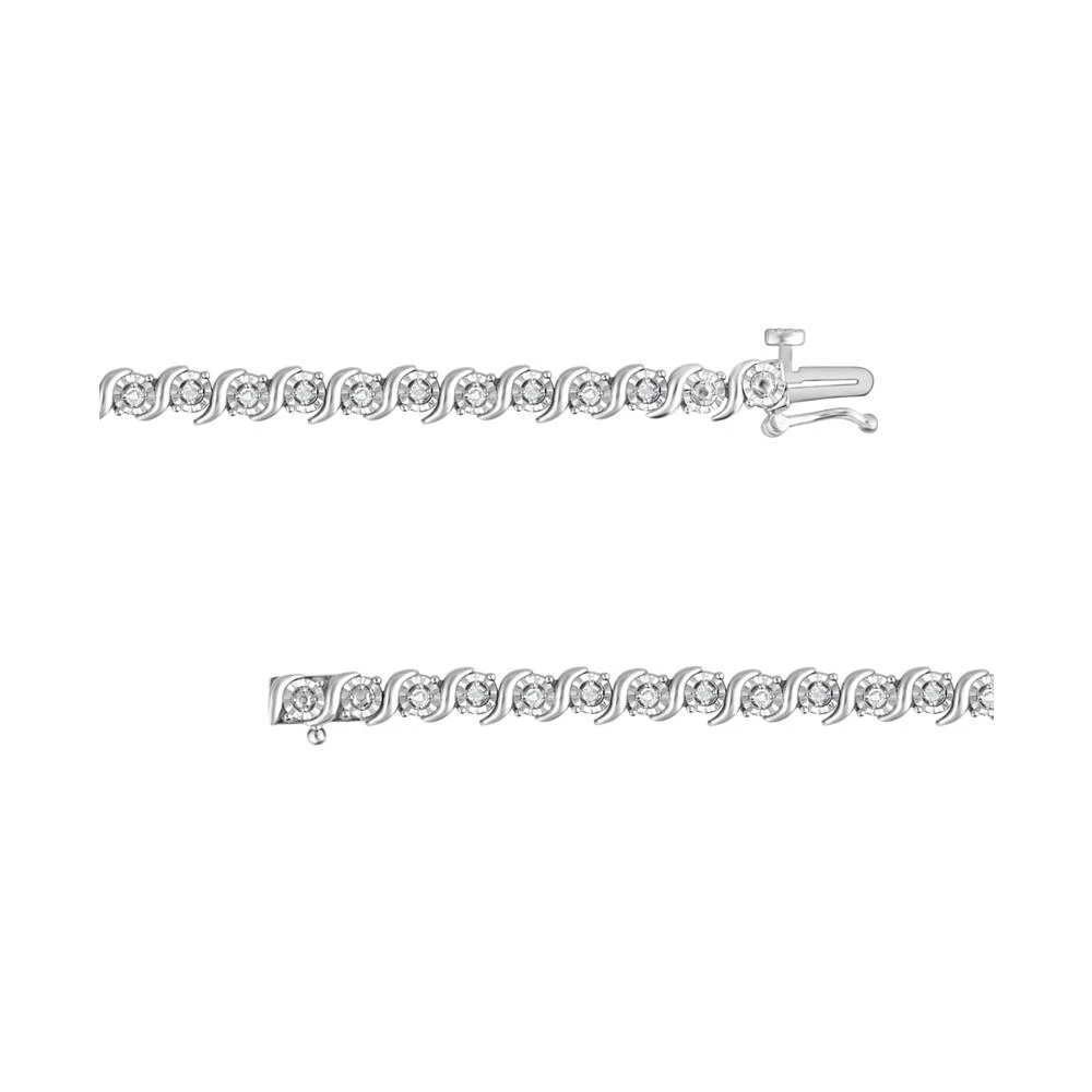 商品Macy's|Diamond Bracelet (1/2 ct. t.w.) in Sterling Silver,价格¥663,第4张图片详细描述