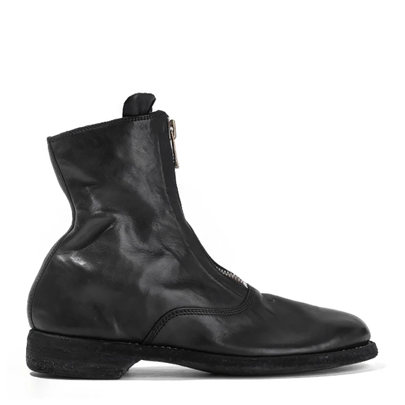 商品guidi|GUIDI 黑色女士踝靴 210-SOFT-HORSEFG-BLKT,价格¥4544,第1张图片