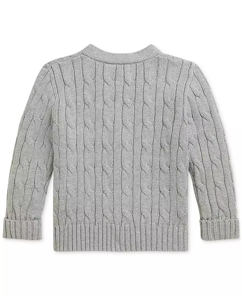 商品Ralph Lauren|Baby Cotton Cable-Knit Cardigan,价格¥415,第2张图片详细描述
