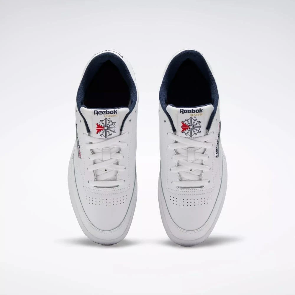 商品Reebok|Reebok Club C 85 Vintage Chalk/Alabaster/Vector Navy  GX3683 Men's,价格¥541,第2张图片详细描述