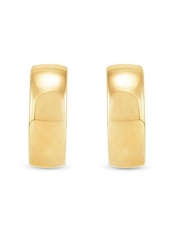 商品Saks Fifth Avenue|14K Yellow Gold Polished Huggie Earrings,价格¥4301,第2张图片详细描述