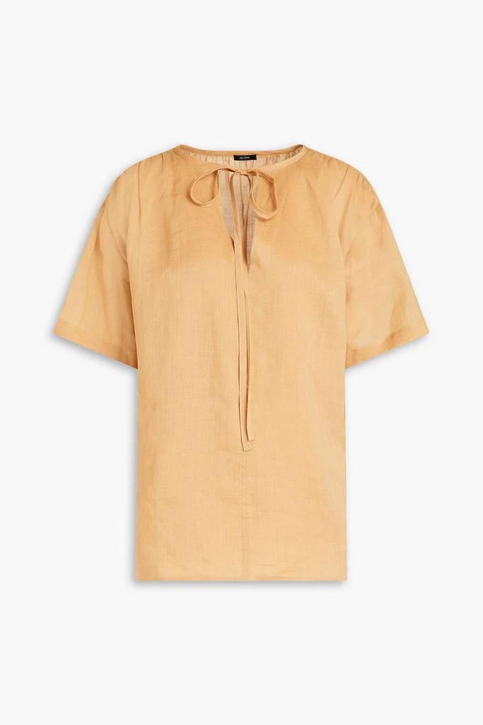 商品Joseph|Birna gathered ramie-voile blouse,价格¥759,第1张图片