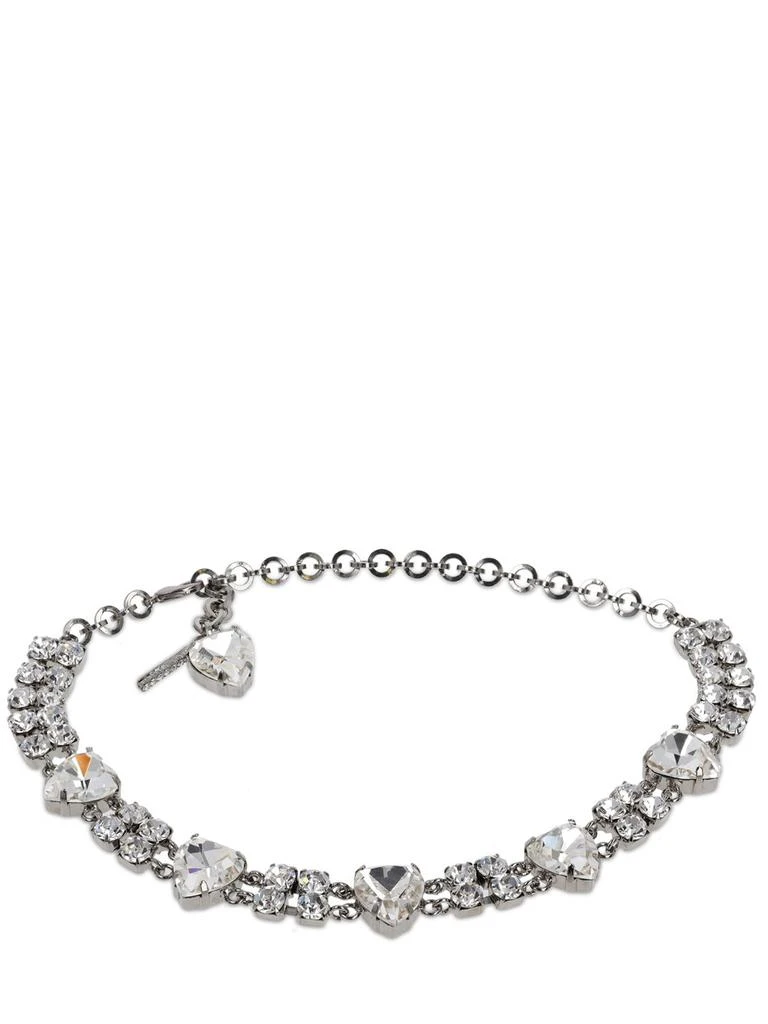 商品Alessandra Rich|Crystal Heart Choker,价格¥1278,第1张图片