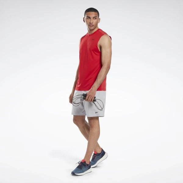 商品Reebok|Workout Ready Sleeveless Tech T-Shirt,价格¥134,第2张图片详细描述