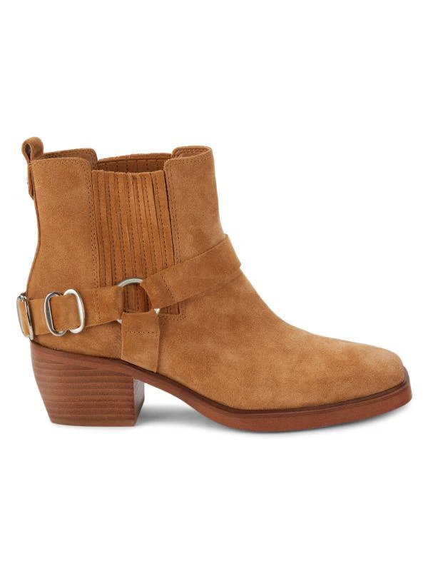 商品Sam Edelman|Bellamie Suede Riding Heel Biker Boots,价格¥513,第1张图片