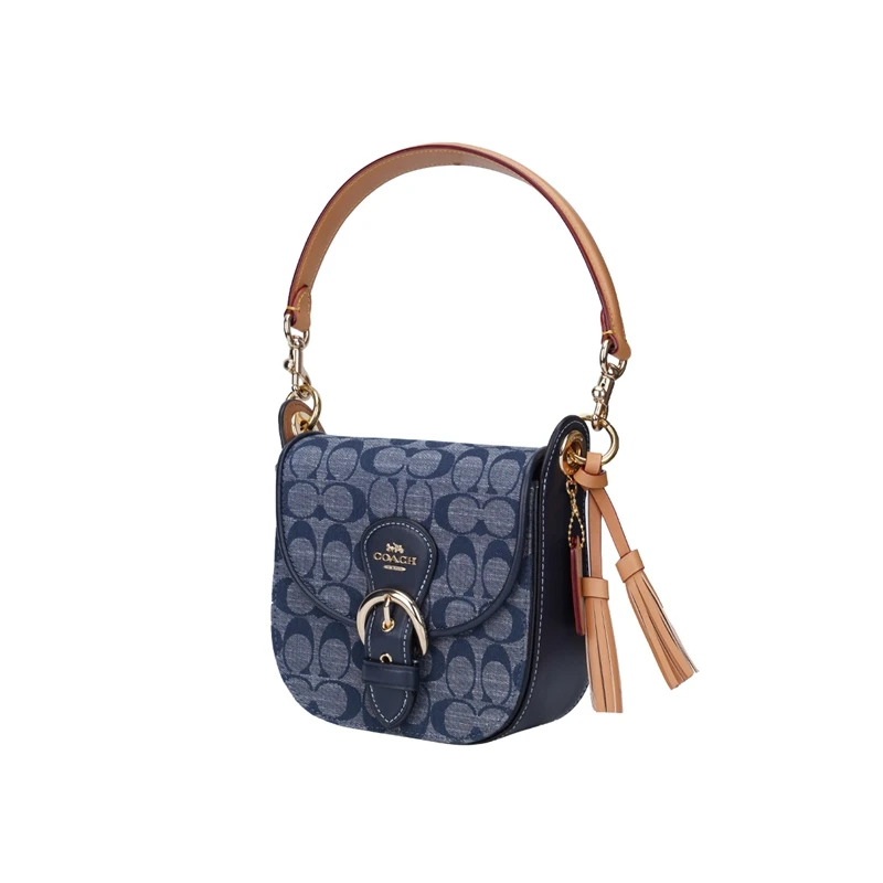 Coach 小号女士皮质单肩斜挎马鞍包 C8512IMDEI 商品