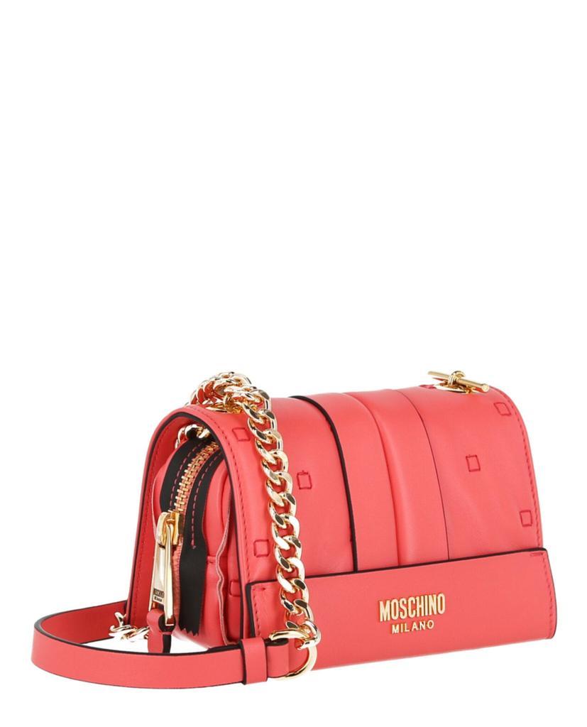 商品Moschino|Inside Out Leather Shoulder Bag,价格¥4968,第4张图片详细描述