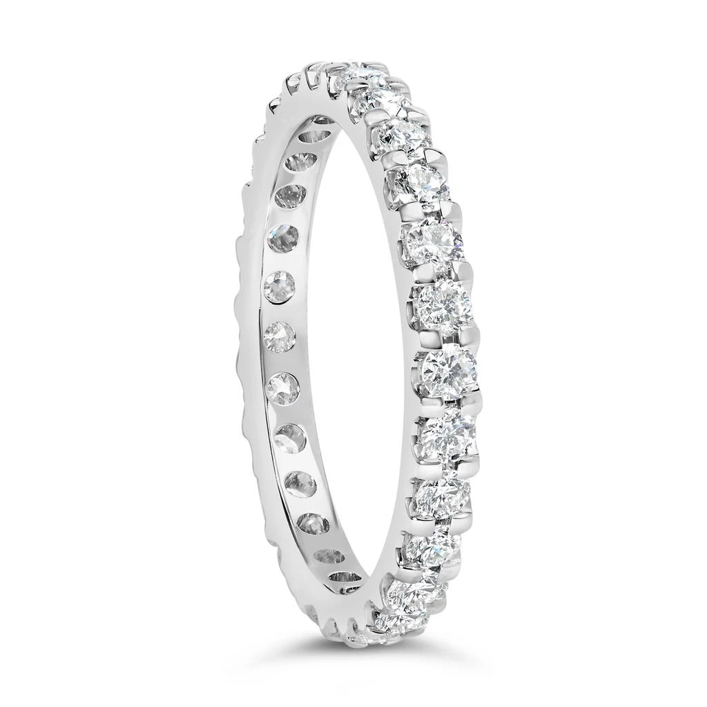 商品Haus of Brilliance|14K White Gold Shared Prong Set Round Diamond Eternity Band Ring,价格¥21338,第3张图片详细描述