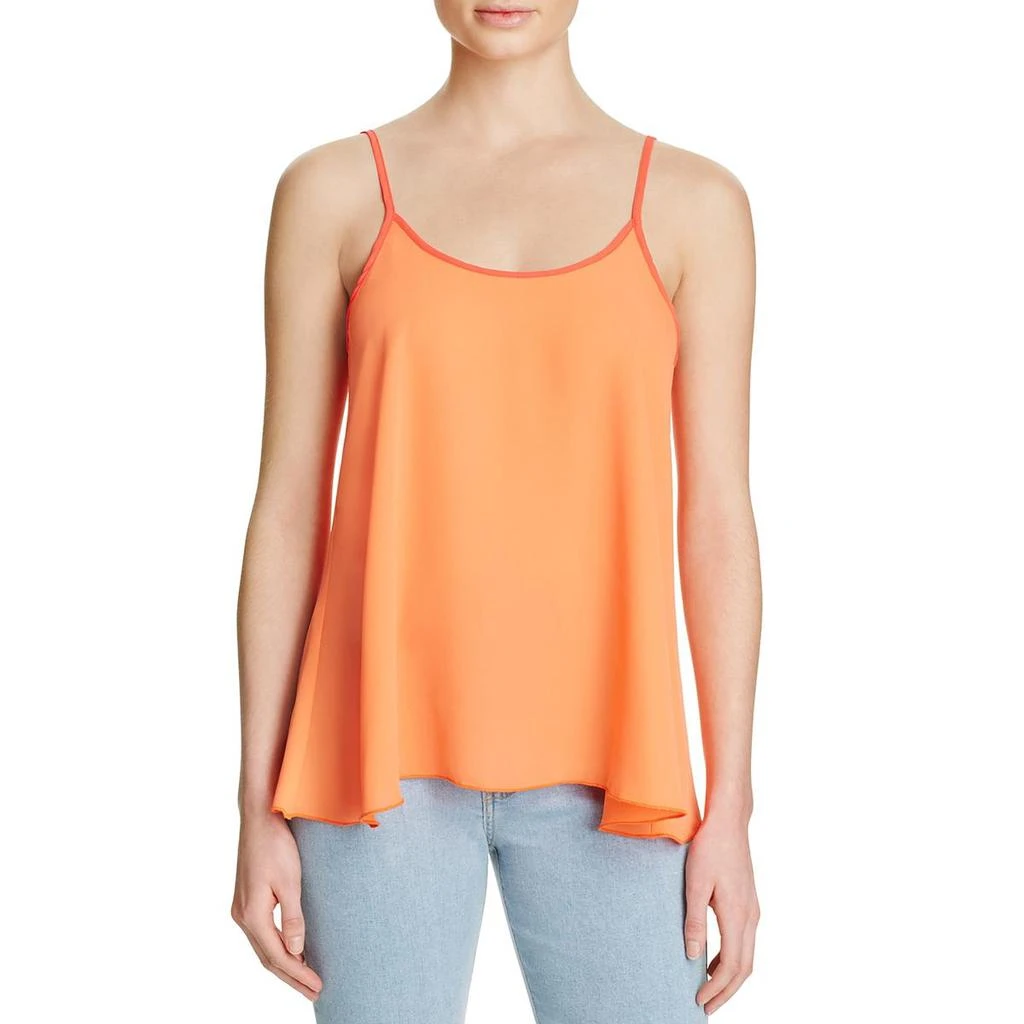 商品AQUA|Aqua Womens Chiffon Contrast Trim Camisole Top,价格¥64,第1张图片