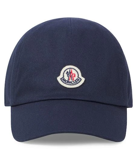 商品Moncler|婴幼儿 — Logo刺绣棉质棒球帽,价格¥1164,第1张图片
