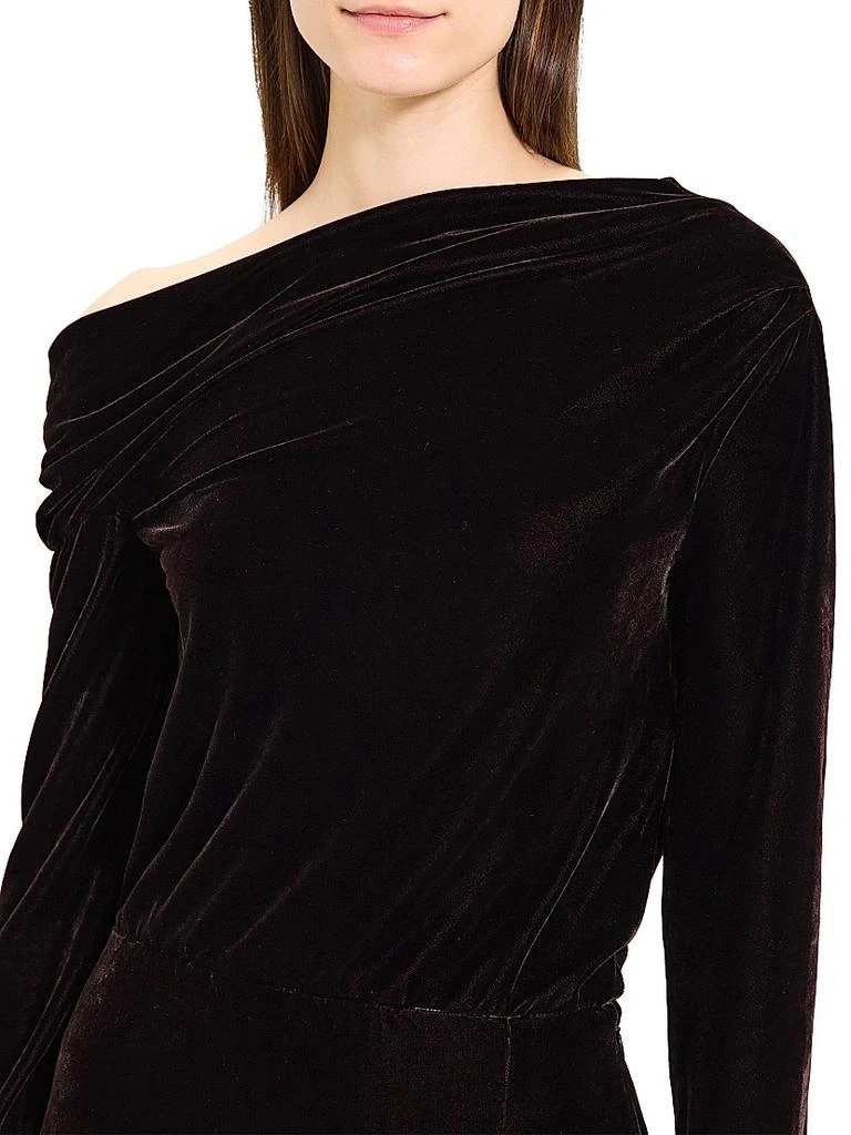 商品Theory|Off-The-Shoulder Velvet Midi-Dress,价格¥1754,第5张图片详细描述