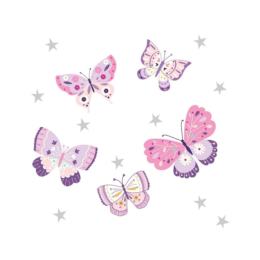商品Bedtime Originals|Butterfly Kisses Pink/Purple Wall Decals/Appliques,价格¥123,第1张图片