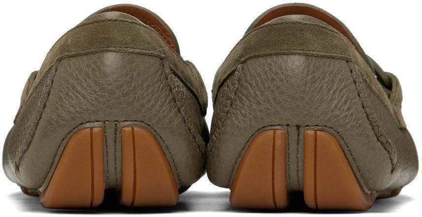 商品Salvatore Ferragamo|Khaki Driver Loafers,价格¥5612,第4张图片详细描述