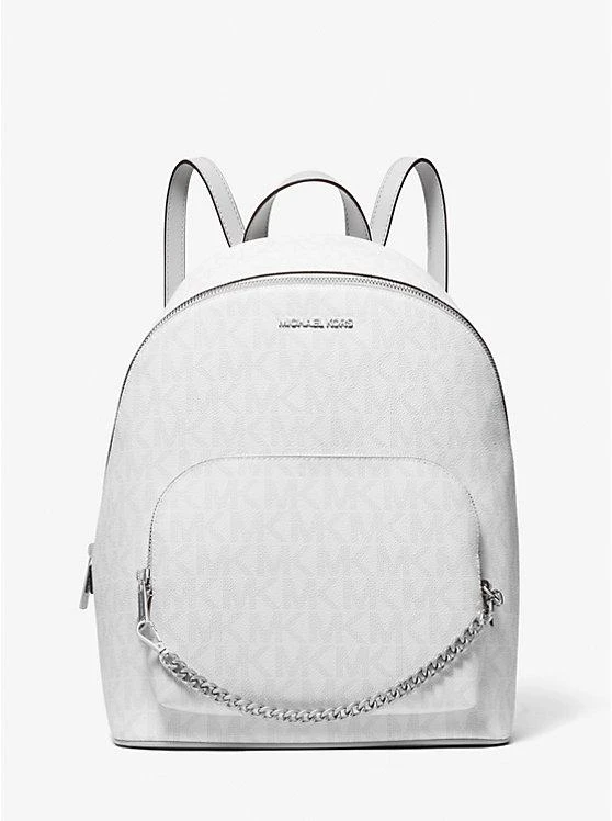 商品Michael Kors|Jet Set Medium Signature Logo Chain Backpack,价格¥1074,第1张图片