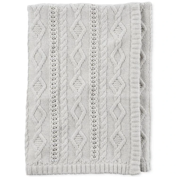 商品Carter's|Cable-Knit Cotton Blanket, Baby Boys & Girls (0-24 months),价格¥118,第1张图片