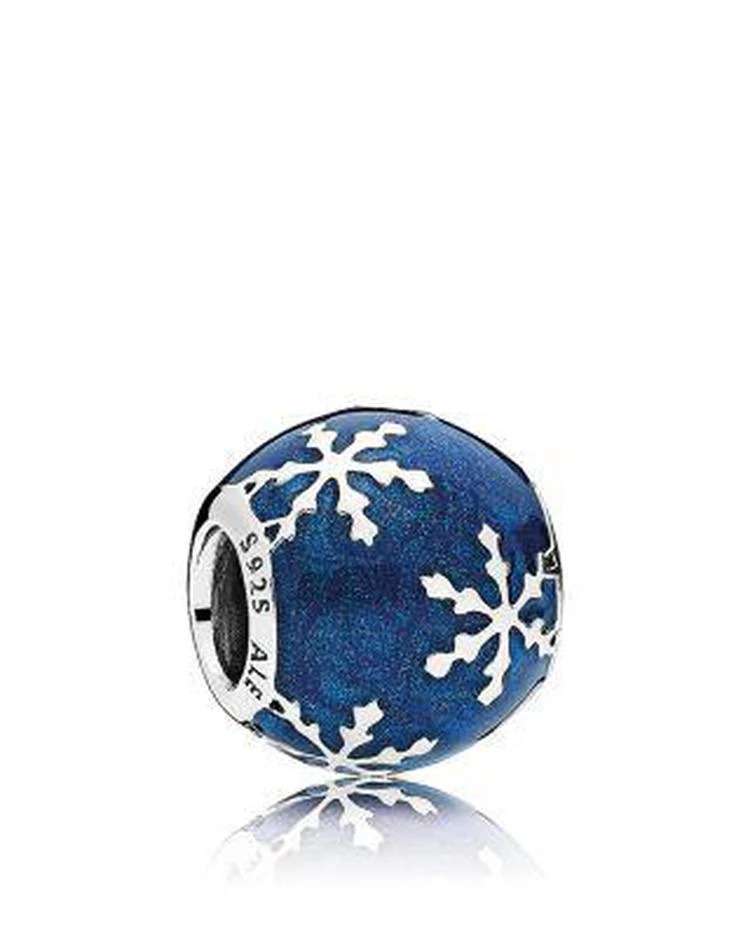 商品PANDORA|Charm - Sterling Silver & Enamel Wintry Delight,价格¥371,第1张图片