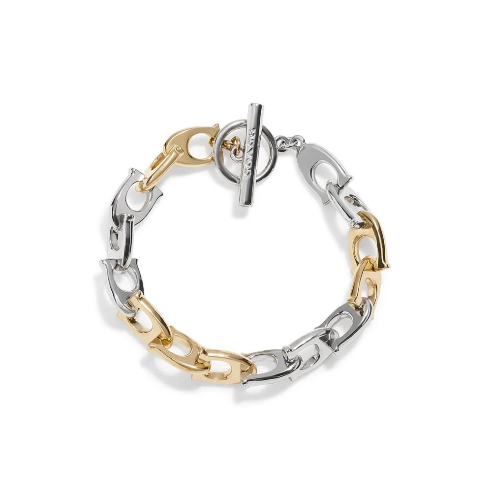 商品Coach|Signature Chunky Link Bracelet,价格¥865,第2张图片详细描述