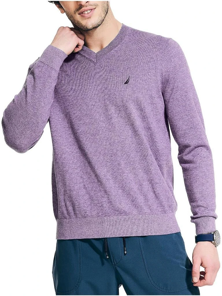 商品Nautica|Mens Lightweight Knit V-Neck Sweater,价格¥325,第2张图片详细描述