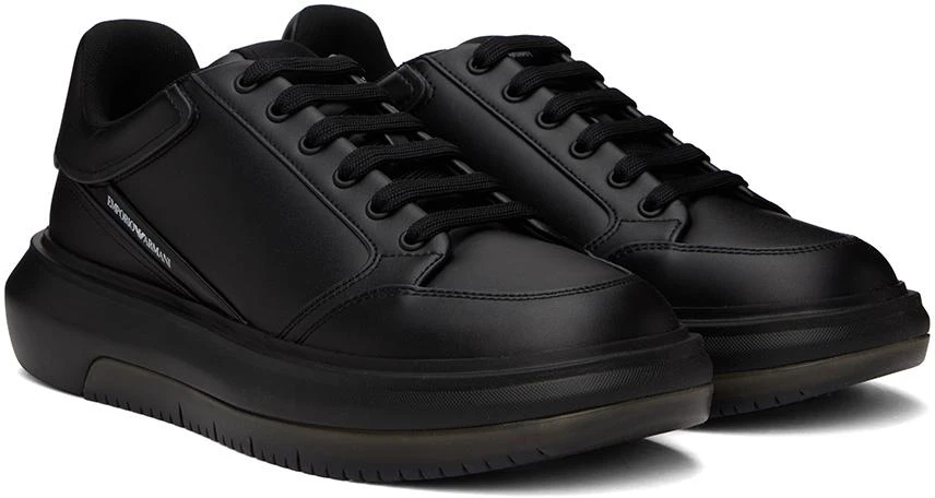 商品Emporio Armani|Black X4X633 Sneakers,价格¥1643,第4张图片详细描述