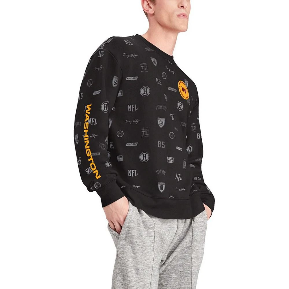 商品Tommy Hilfiger|Men's Black Washington Football Team Reid Graphic Pullover Sweatshirt,价格¥456,第1张图片