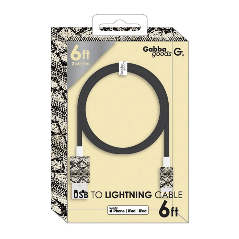 商品Gabba Goods|Metallic Tip Lightning to USB Cable, 6',价格¥187,第4张图片详细描述