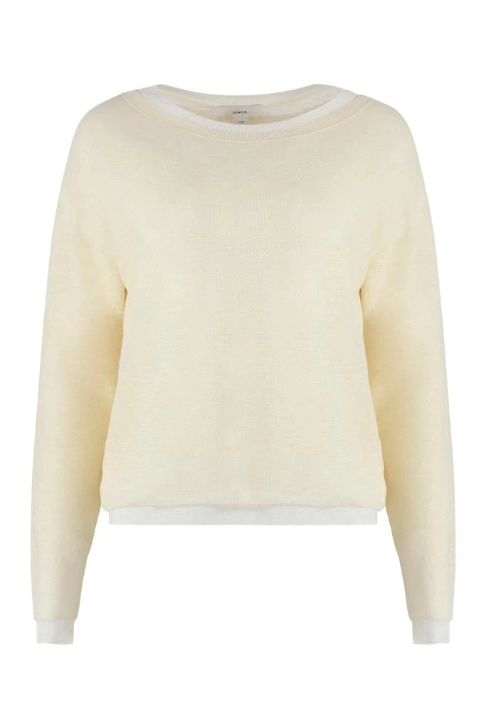 商品Vince|LONG SLEEVE CREW-NECK SWEATER,价格¥2105,第1张图片