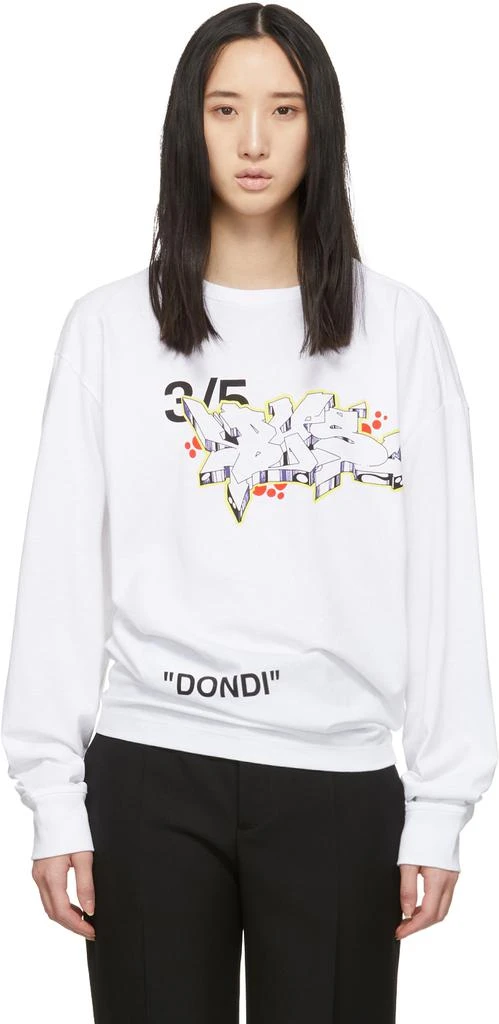 商品Off-White|White Dondi Bus Long Sleeve T-Shirt,价格¥887,第1张图片