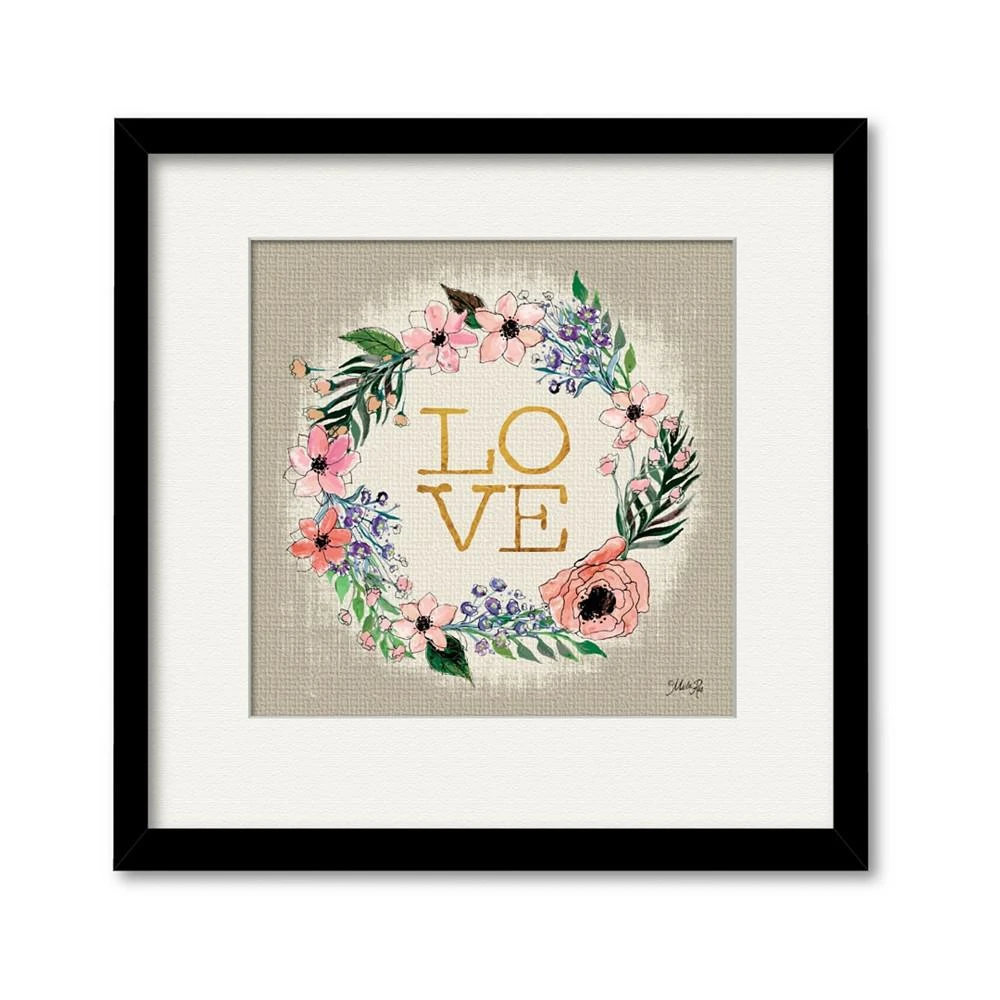 商品Courtside Market|Hope Flower Wreath 16" x 16" Framed and Matted Art,价格¥462,第1张图片