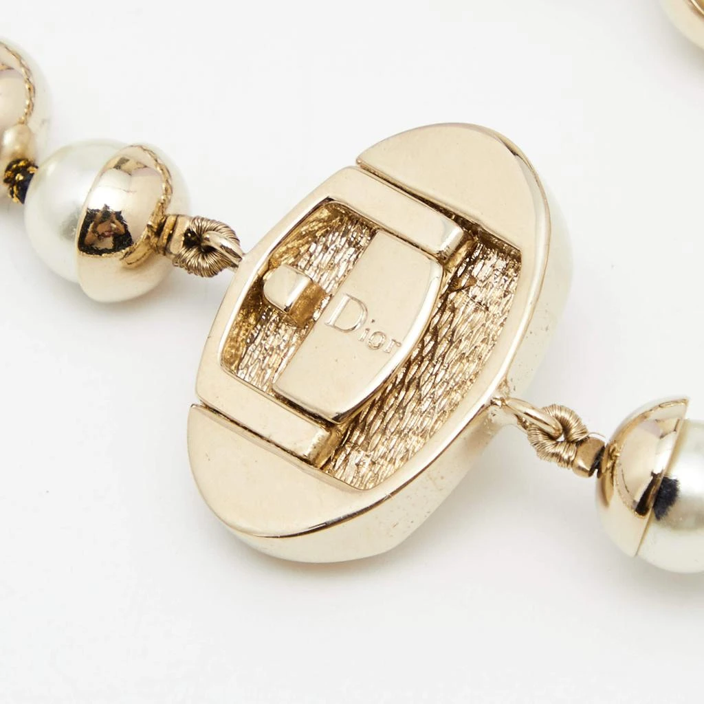 商品[二手商品] Dior|Dior Miss En Dior Faux Pearls Gold Tone Metal Set of 2 Necklaces,价格¥4934,第4张图片详细描述