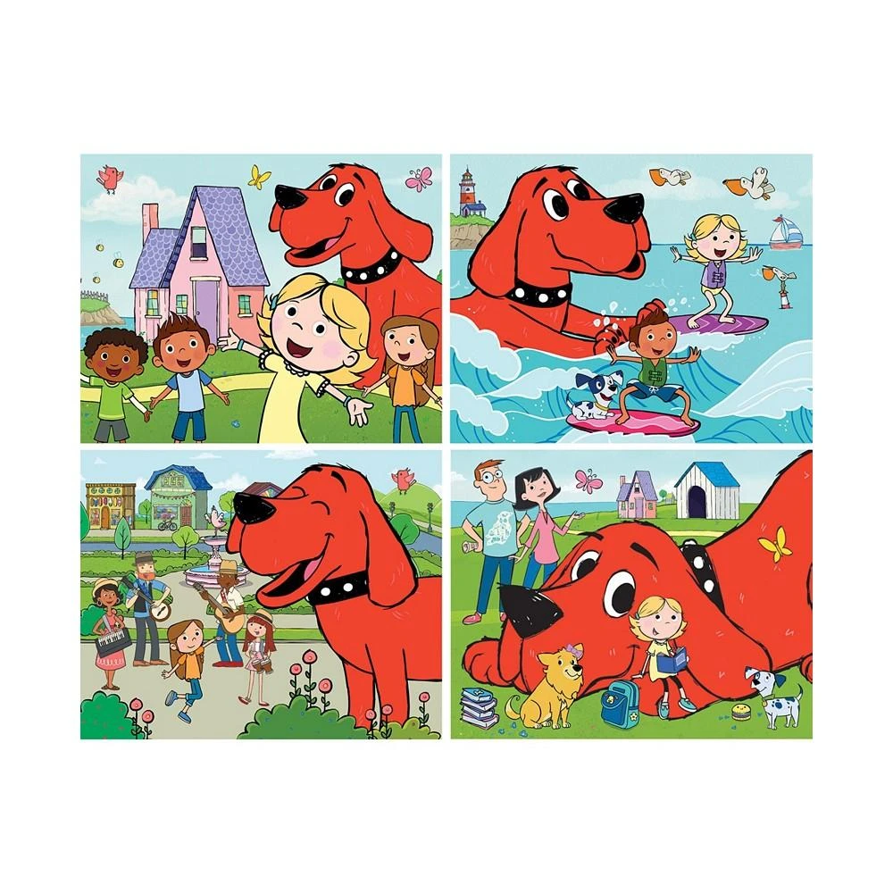 商品MasterPieces Puzzles|Kids Puzzle Set - Clifford 4-Pack 100 Piece Jigsaw Puzzles,价格¥149,第3张图片详细描述