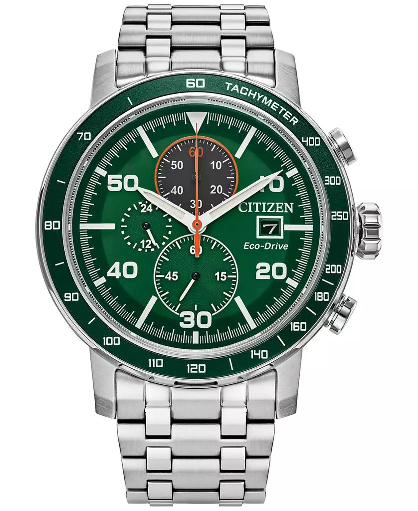 商品Citizen|Eco-Drive Men's Chronograph Weekender Stainless Steel Bracelet Watch 44mm,价格¥2432,第1张图片