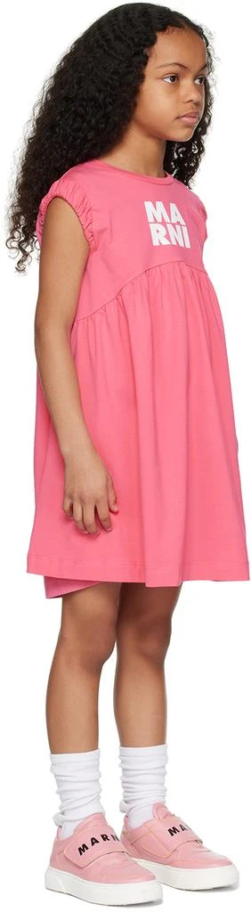 商品Marni|Kids Pink Gathered Dress,价格¥435,第2张图片详细描述