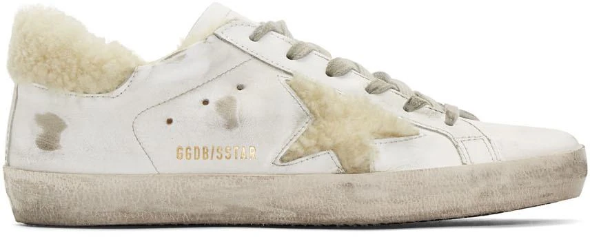 商品Golden Goose|White Shearling Superstar Sneakers,价格¥5407,第1张图片