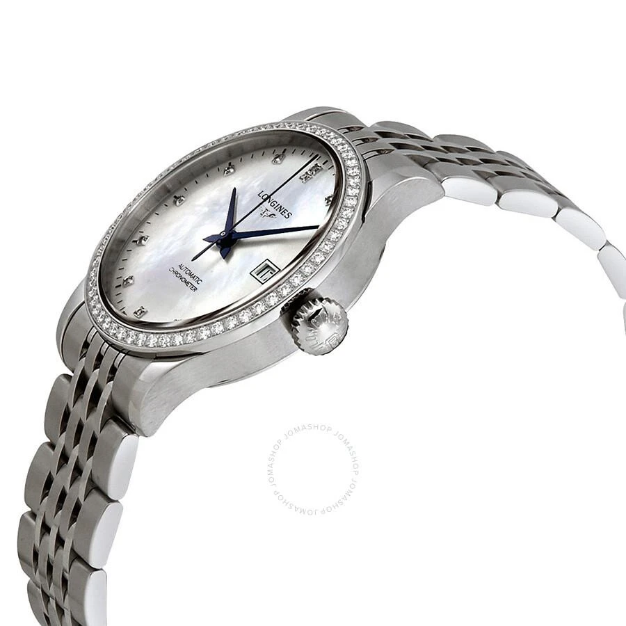 商品Longines|Record Automatic Mother of Pearl Dial Ladies Watch L2.321.0.87.6,价格¥25528,第2张图片详细描述