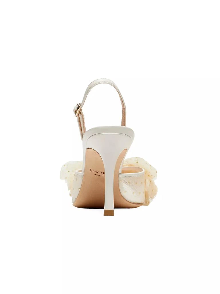 商品Kate Spade|Bridal Sparkle Tulle & Leather Slingback Sandals,价格¥1491,第3张图片详细描述