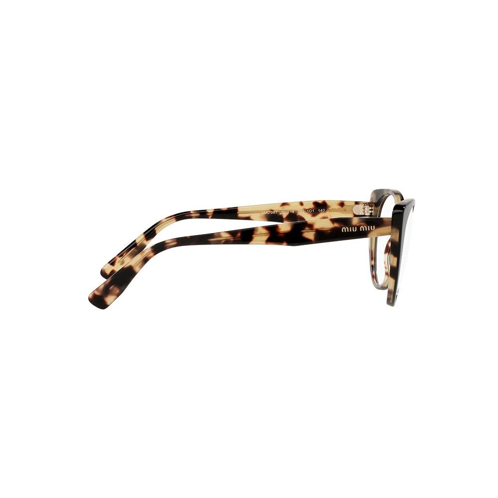 商品Miu Miu|Miu Miu  MU 06TV 3891O1 50mm Womens Cat Eye Eyeglasses 50mm,价格¥607,第3张图片详细描述