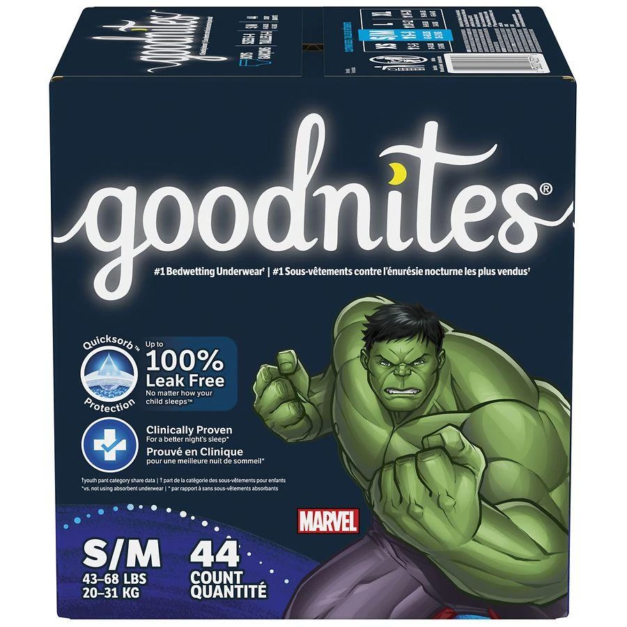 商品goodnites|Nighttime Bedwetting Underwear Size S/M (43-68 lb.),价格¥246,第3张图片详细描述