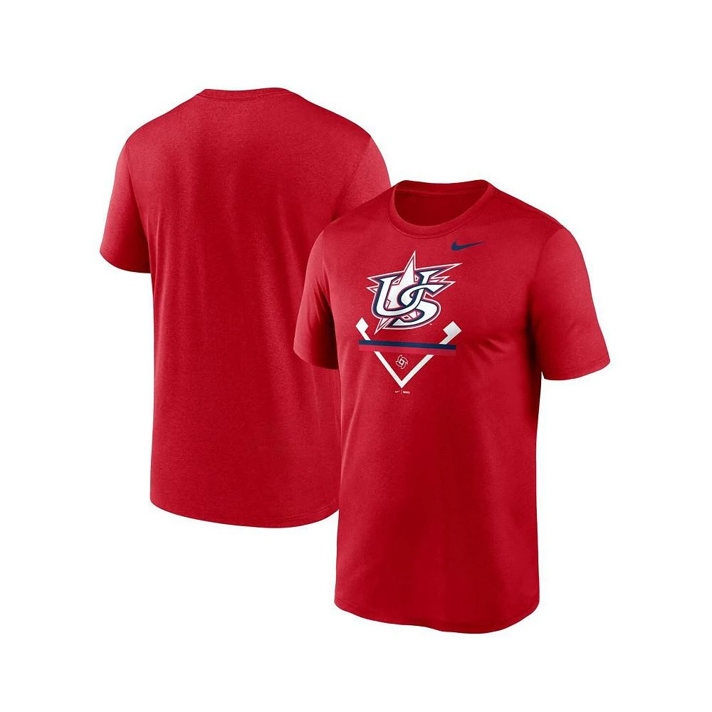 商品NIKE|Men's Red USA Baseball 2023 World Baseball Classic Icon Legend T-shirt,价格¥298,第1张图片